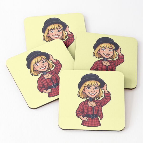 Item preview, Debbie Gibson Bobblehead Die-Cut Sticker designed and sold by CleverCulture.