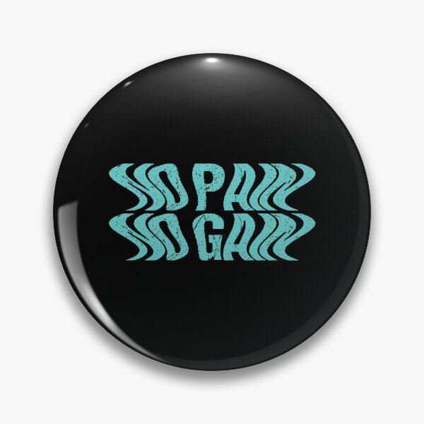 Item preview, Powerful Fitness Quote | No Pain No Gain designed and sold by typoinspired.
