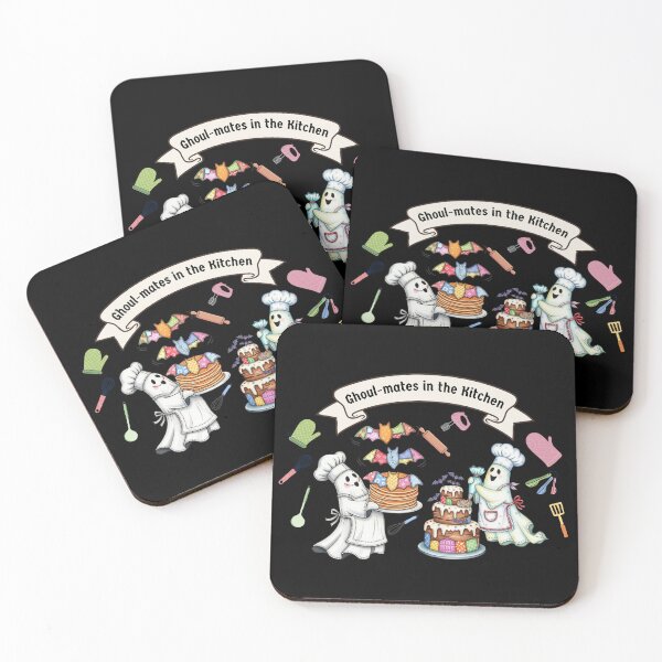 Item preview, Ghoul-mates in the Kitchen – Cute Halloween Ghost Chef designed and sold by Coaster Culture Industries.