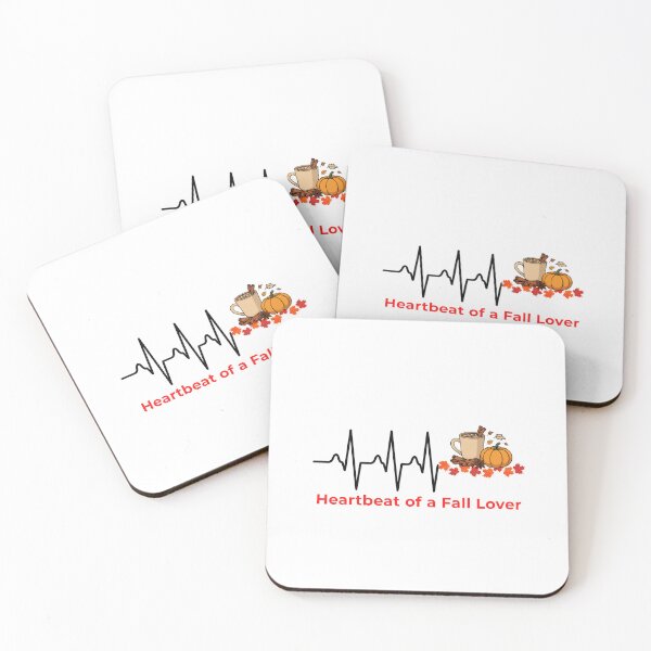 Item preview, Heartbeat of a Fall Lover – Pumpkin Spice Autumn EKG Line T shirt designed and sold by Pattie Marie.