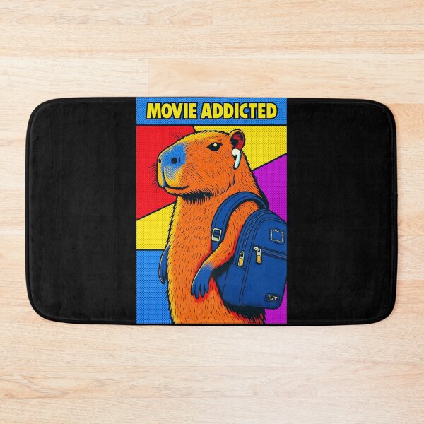 Item preview, Colorful Retro Capybara Backpack headphones designed and sold by Sarcastic designs.