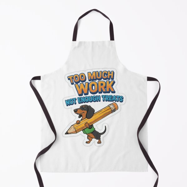 Item preview, Dachshund cartoon holding pencil with funny office quote designed and sold by Tong4130.
