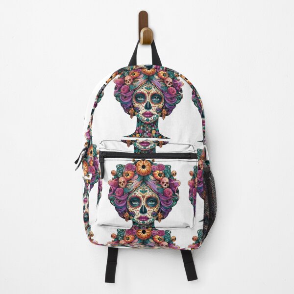 Item preview, Colorful Catrina Illustration - Vibrant Day of the Dead Art designed and sold by  Ojo de Lilith.
