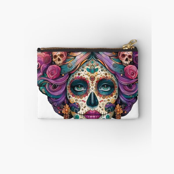 Item preview, Colorful Catrina Illustration - Vibrant Day of the Dead Art designed and sold by  Ojo de Lilith.