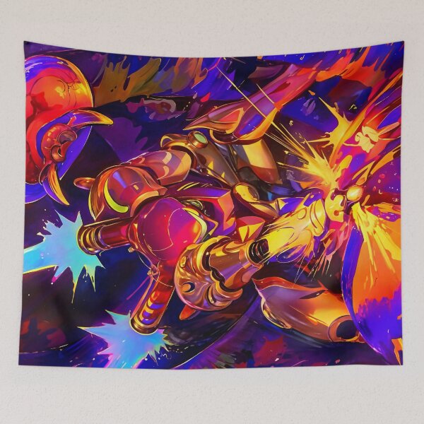 Item preview, Samus in battle designed and sold by Showstroopart Christian Velazquez.