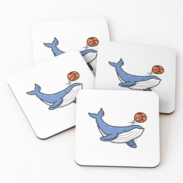 Item preview, Funny Whale Playing Basketball Cartoon Illustration designed and sold by socutelab.