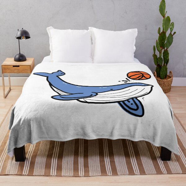 Item preview, Funny Whale Playing Basketball Cartoon Illustration designed and sold by socutelab.