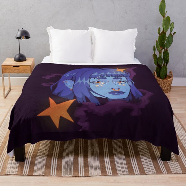 Item preview, Blue Mystic Girl – Celestial Alternative Portrait designed and sold by ddastrum.