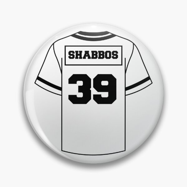 Item preview, Shabbos Jersey Sticker (white) designed and sold by Simcha Vibes.