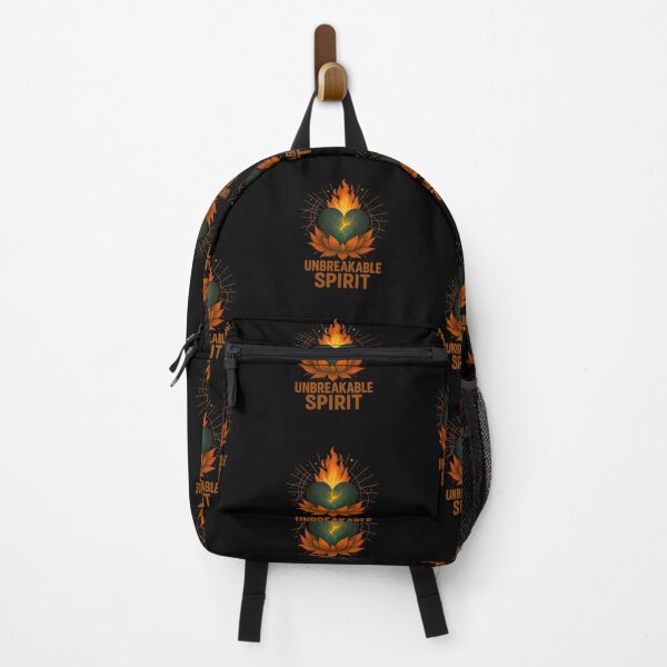 Item preview, Unbreakable Spirit | Cracked Heart Lotus & Flames Design | Inner Armor designed and sold by Inner Armor Designs.