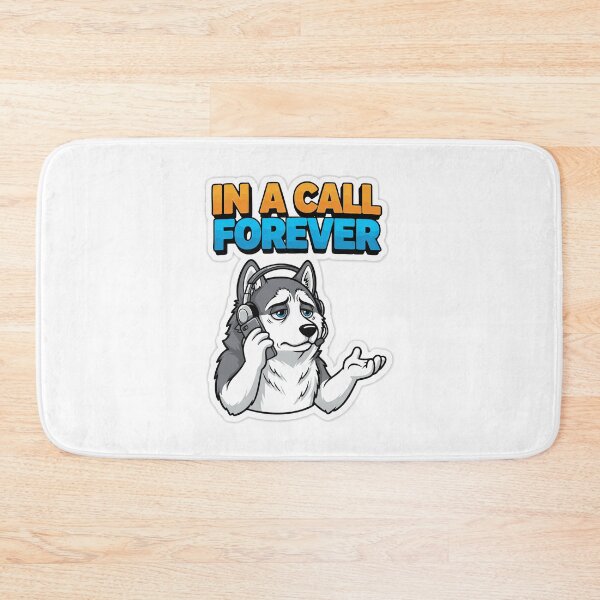 Item preview, Husky cartoon call center dog with funny quote designed and sold by Tong4130.