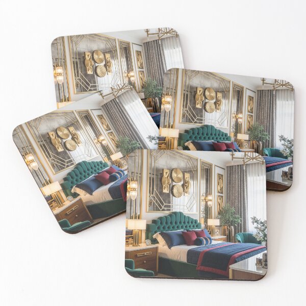 Item preview, Art Deco Emerald & Gold Glamour Bedroom designed and sold by Vida e Arte.