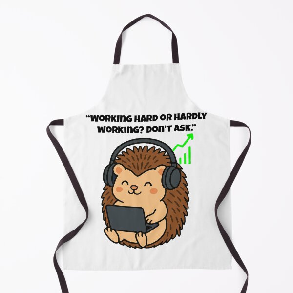 Item preview, Working Hard – Cute Tech Hedgehog Hustle designed and sold by Latitude 1°N.