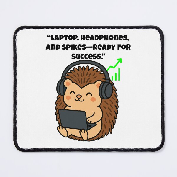 Item preview, Ready for Success – Motivated Hedgehog on the Rise designed and sold by Latitude 1°N.