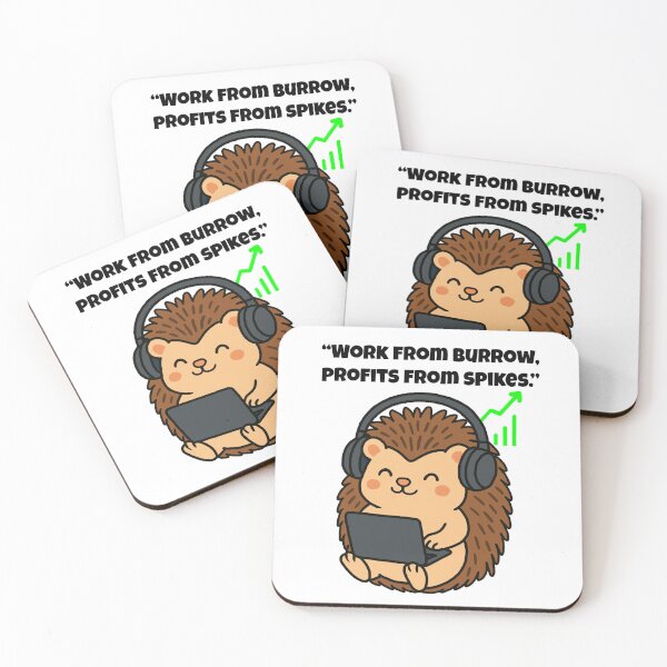 Item preview, Work From Burrow – Techy Hedgehog Hustle designed and sold by Latitude 1°N.