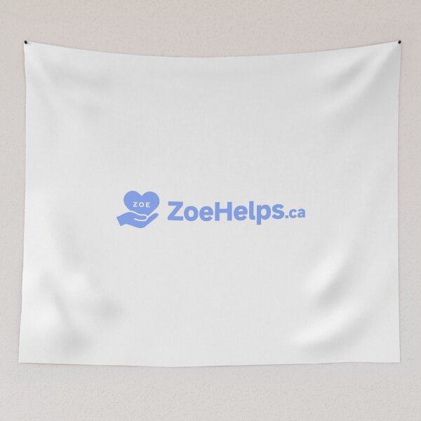 Item preview, ZoeHelps LogoText BGdark designed and sold by CreatorHub.