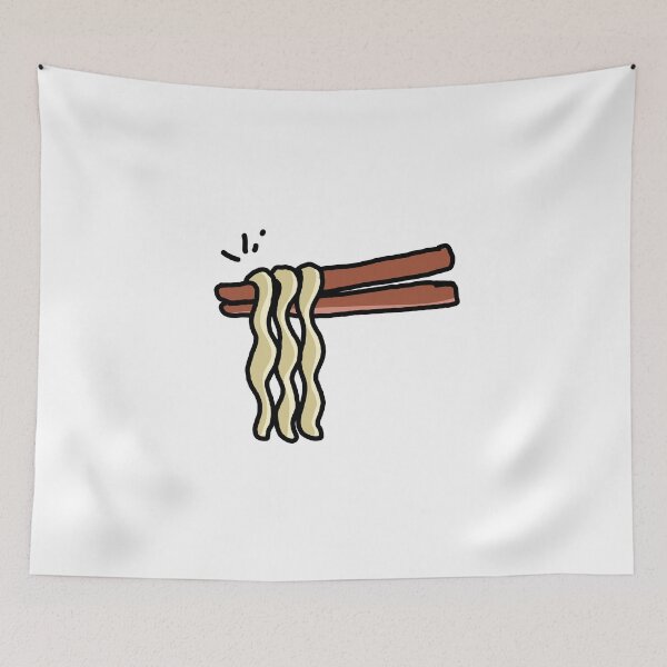Item preview, Minimalist Noodles with Chopsticks Food Illustration designed and sold by socutelab.