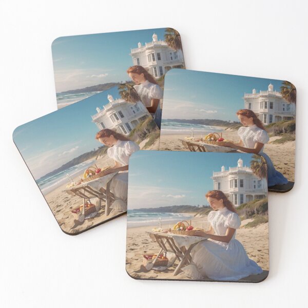 Item preview, Victorian Woman Picnic at the Ocean Shore designed and sold by BlareBlare.
