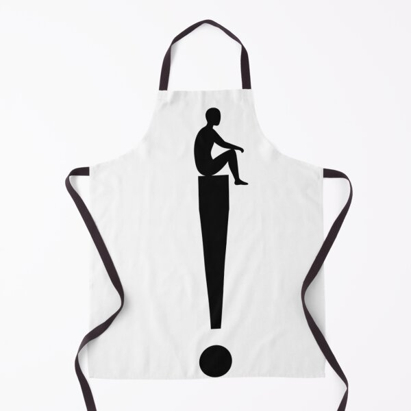 Item preview, Sitting on an Exclamation Mark – Minimalist Conceptual Art designed and sold by Neuroscribble.
