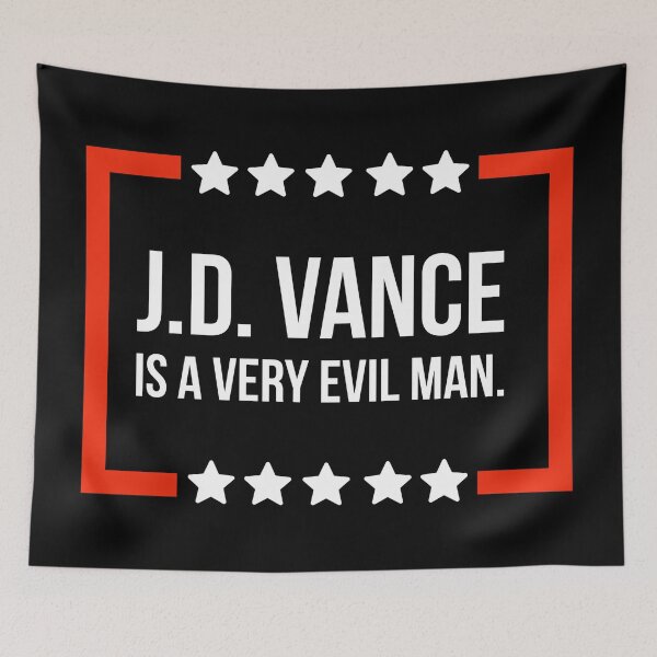 Item preview, J.D. Vance is a very evil man.  designed and sold by Rachel the Artist .