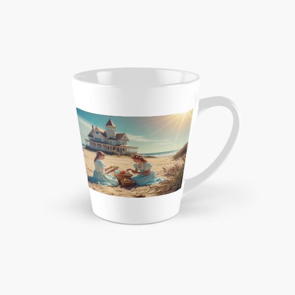 Aperçu de l'œuvre Romantic Victorian Women Seaside Picnic créée et vendue par BlareBlare.