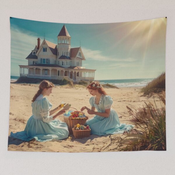 Item preview, Romantic Victorian Women Seaside Picnic designed and sold by BlareBlare.