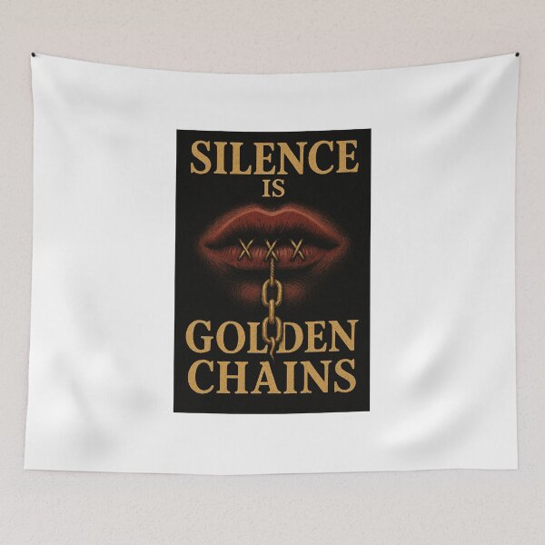 Item preview, Silence is Golden Chains designed and sold by iMIGHTwearTHAT.