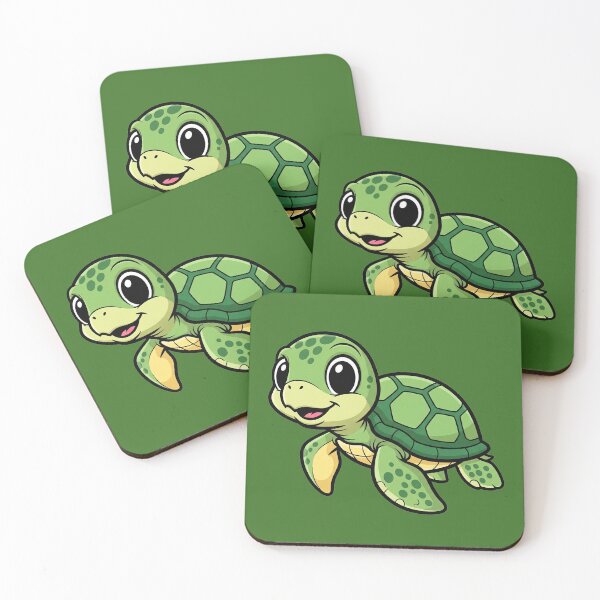 Item preview, Cute Baby Sea Turtle Cartoon With Big Eyes designed and sold by LightArt25.