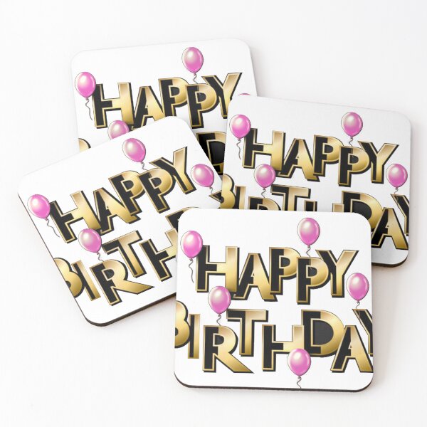 Item preview, black pink birthday designed and sold by Sky & Moments.
