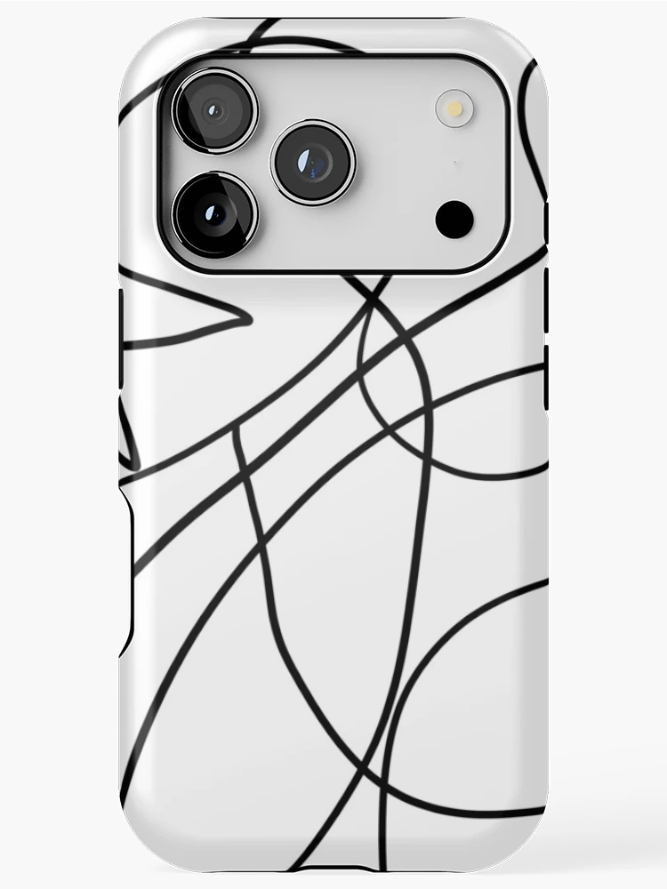 Thumbnail 1 of 4, iPhone Case, Line pattern designed and sold by PaintToven.