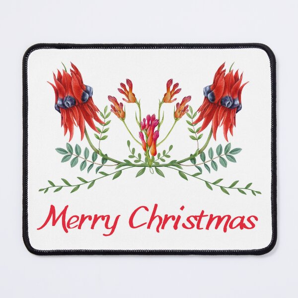 Item preview, Merry Christmas Desert Pea designed and sold by Little-Bit-Xtra.
