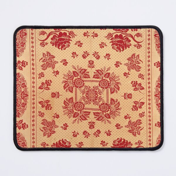 Item preview, American Floral Medallion and Rose Coverlet 1844 designed and sold by AnimaliaStar.