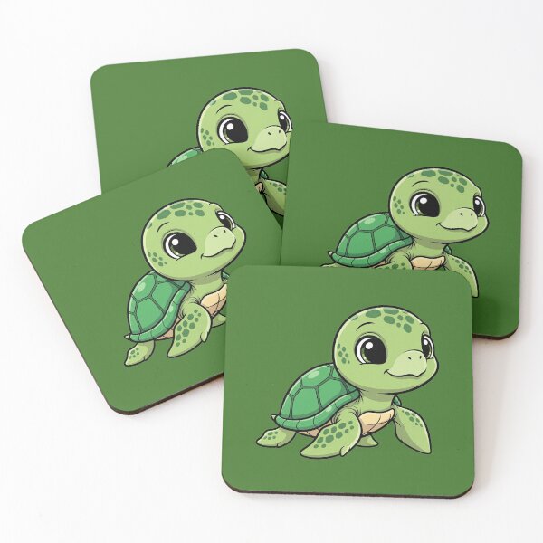 Item preview, Cute Baby Sea Turtle Cartoon With Big Eyes designed and sold by LightArt25.