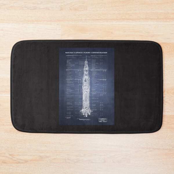 Item preview, Apollo Saturn V Blueprint In High Resolution (Dark Blue) (1) designed and sold by rodahosto.