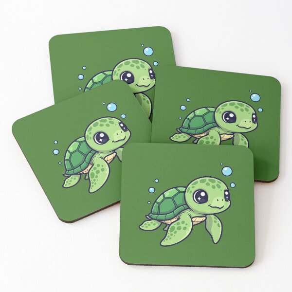 Item preview, Cute Baby Sea Turtle Cartoon With Big Eyes designed and sold by LightArt25.
