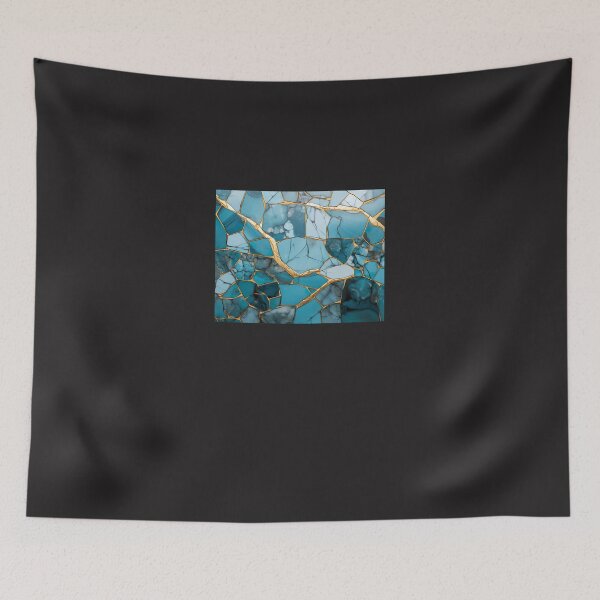 Item preview, Aquamarine - Kintsugi designed and sold by rodahosto.