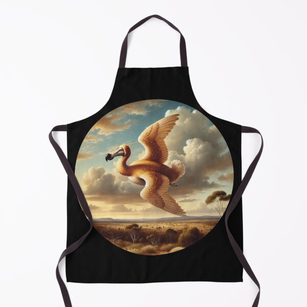 Item preview, Flying dodo over Renaissance style Australian landscape designed and sold by Trish Hart.