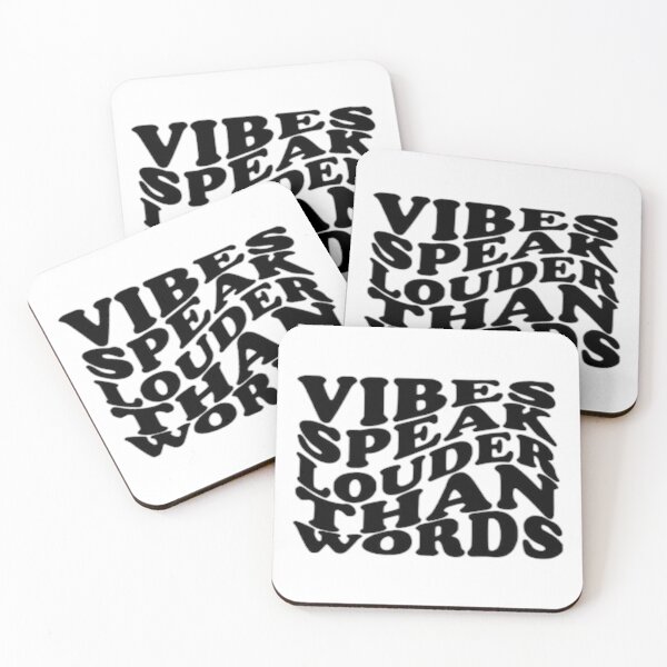 Item preview, Vibes Speak Louder Than Words designed and sold by Beyond Wear.
