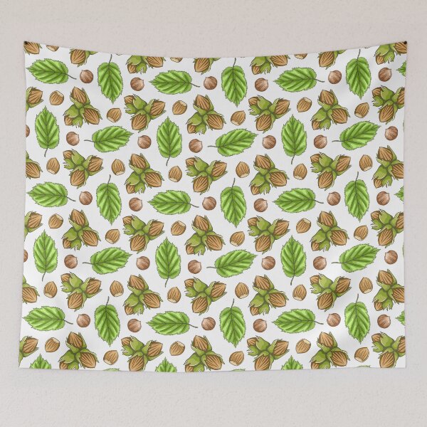 Item preview, Hazelnut and Green Leaf Pattern – Earthy Botanical T-shirt designed and sold by FestivityFinds.
