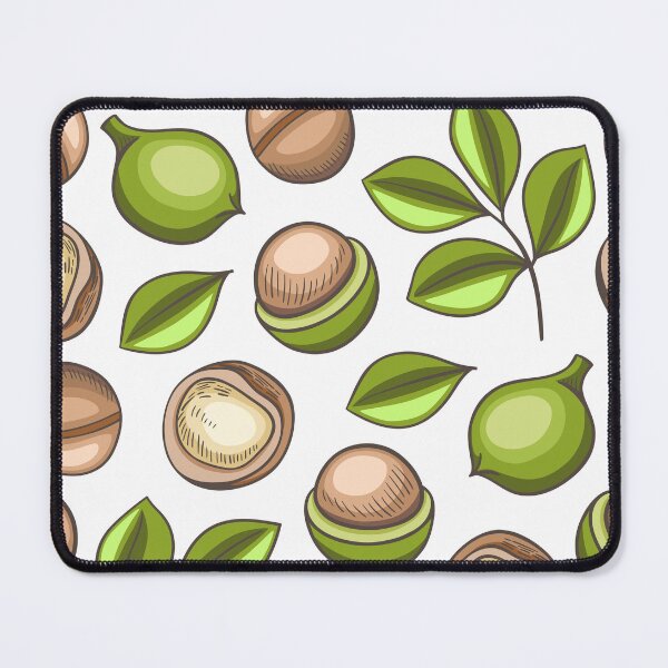 Item preview, Macadamia Nut and Green Leaf Pattern – Organic Nature T-shirt designed and sold by FestivityFinds.