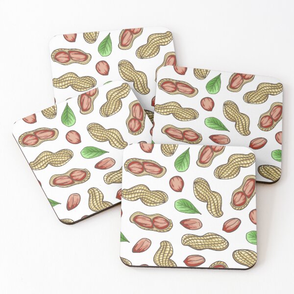 Item preview, Peanut and Green Leaf Pattern – Natural Organic Design T-shirt designed and sold by FestivityFinds.