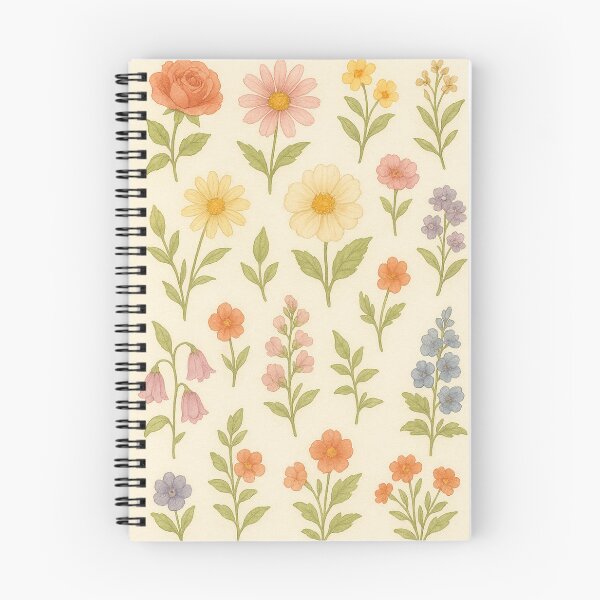 Item preview, Cottagecore Flower Pattern – Rustic Watercolor designed and sold by Porosenok.