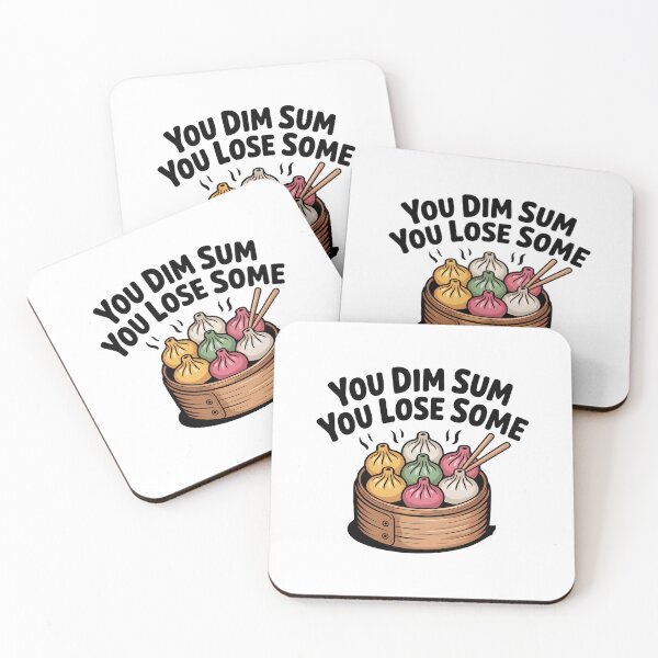 Item preview, You Dim Sum You Lose Some, Funny Dumpling Food Pun Design designed and sold by Bliss Find And Design.