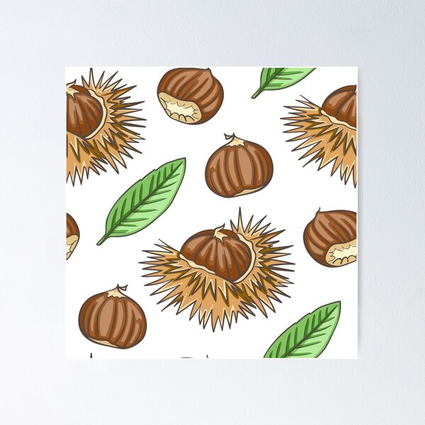 Item preview, Hazelnut and Green Leaf Pattern – Organic Nature T-shirt designed and sold by FestivityFinds.