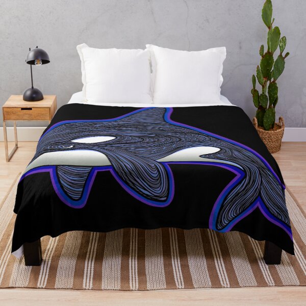 Item preview, Killer Whale (Orca) line art drawing designed and sold by DaveDanchuk.