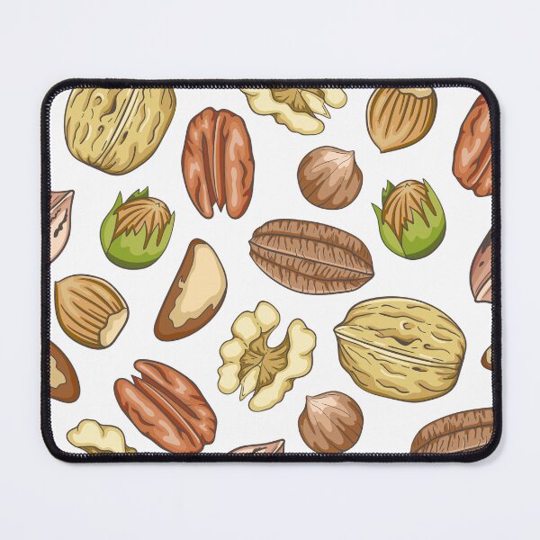 Item preview, Mixed Nuts and Green Leaf Pattern – Organic Nature T-shirt designed and sold by FestivityFinds.