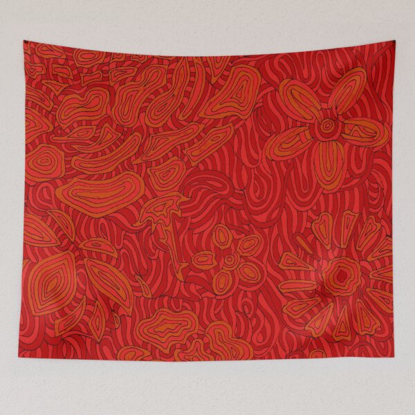 Item preview, Radiant Red Floral Currents designed and sold by Flower Magic .