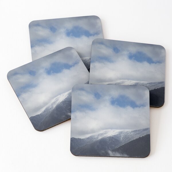 Item preview, Snowy Peaks Under Cloudy Sky designed and sold by Joy Watson - Natural Light Photography .