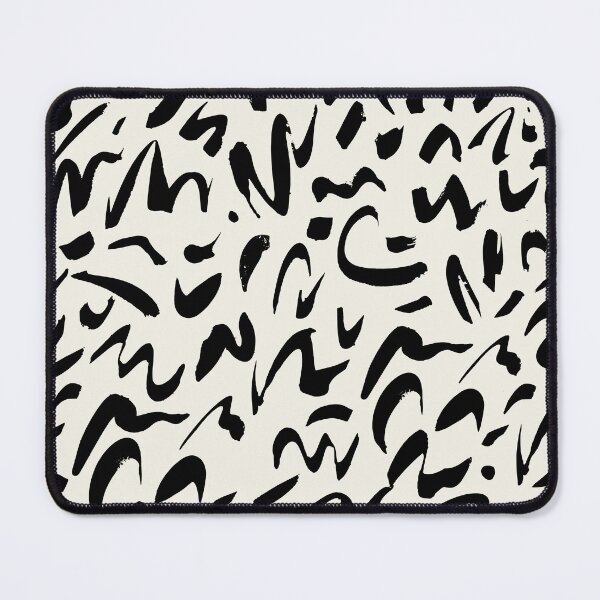 Item preview, Abstract Black Brushstroke Doodle Pattern – Modern Minimalist Ink Style Wall Art designed and sold by FestivityFinds.