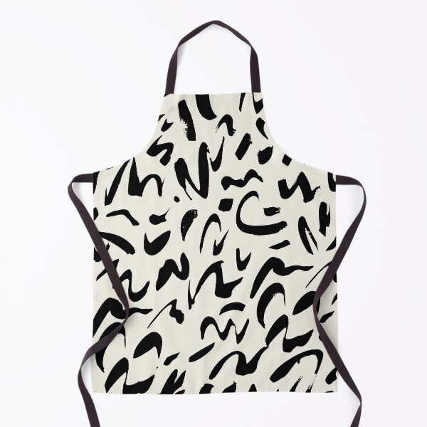 Item preview, Abstract Black Brushstroke Doodle Pattern – Modern Minimalist Ink Style Wall Art designed and sold by FestivityFinds.